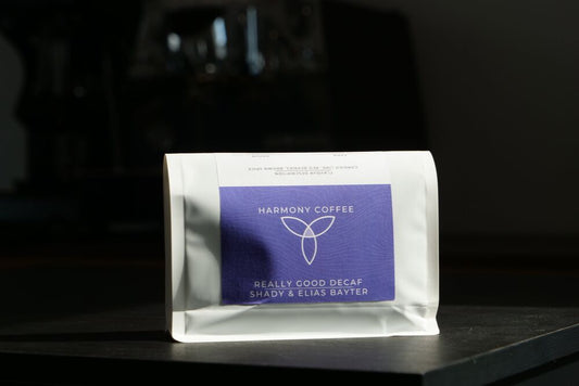Harmony Coffee - Really Good Decaf Coffee Bag.