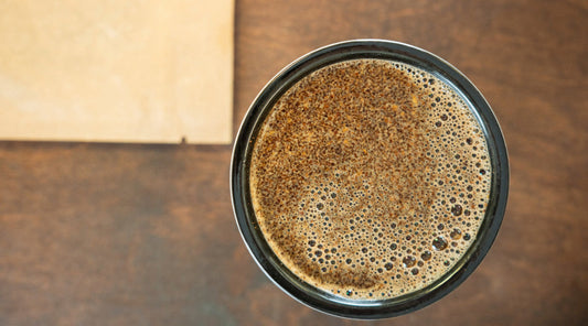 Coffee cupping bowl brewing coffee