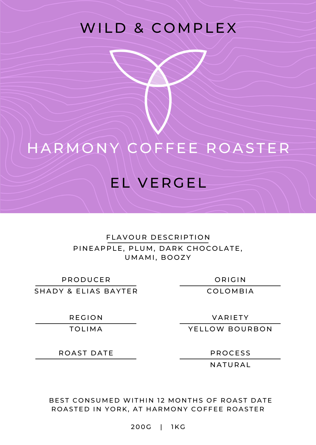 El Vergel Wild & Complex Coffee archive