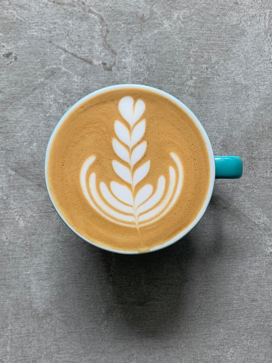 Photo of latte art tulip and milk steaming tips