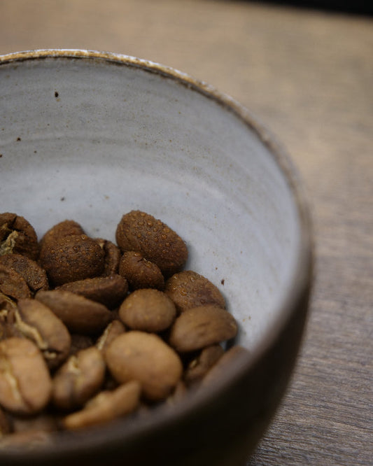 RDT Spray onto coffee beans