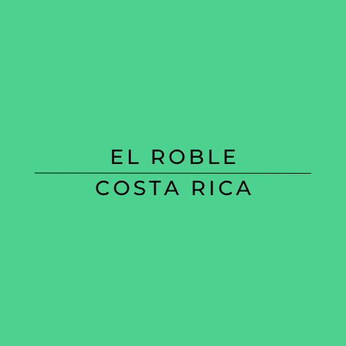 Text 'EL ROBLE COSTA RICA' on a green background