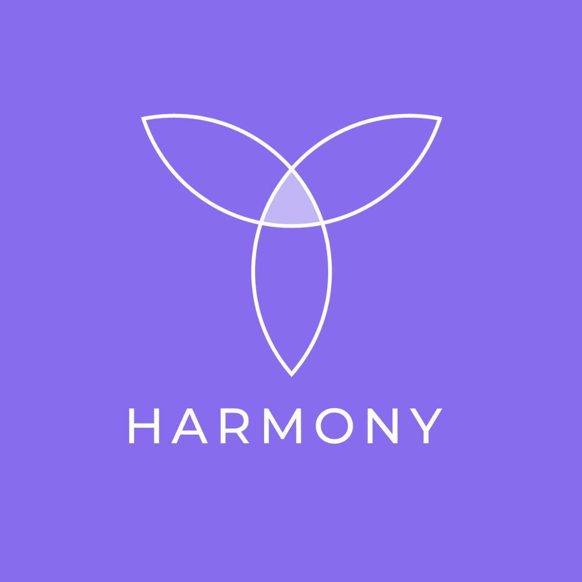 Harmony Coffee Logo in Purple
