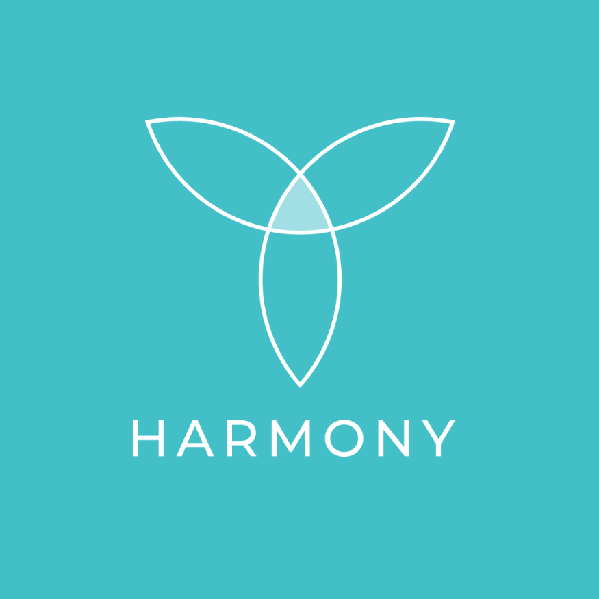 Harmony Coffee Logo Blue