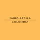 Text 'JAIRO ARCILA COLOMBIA' on a yellow background