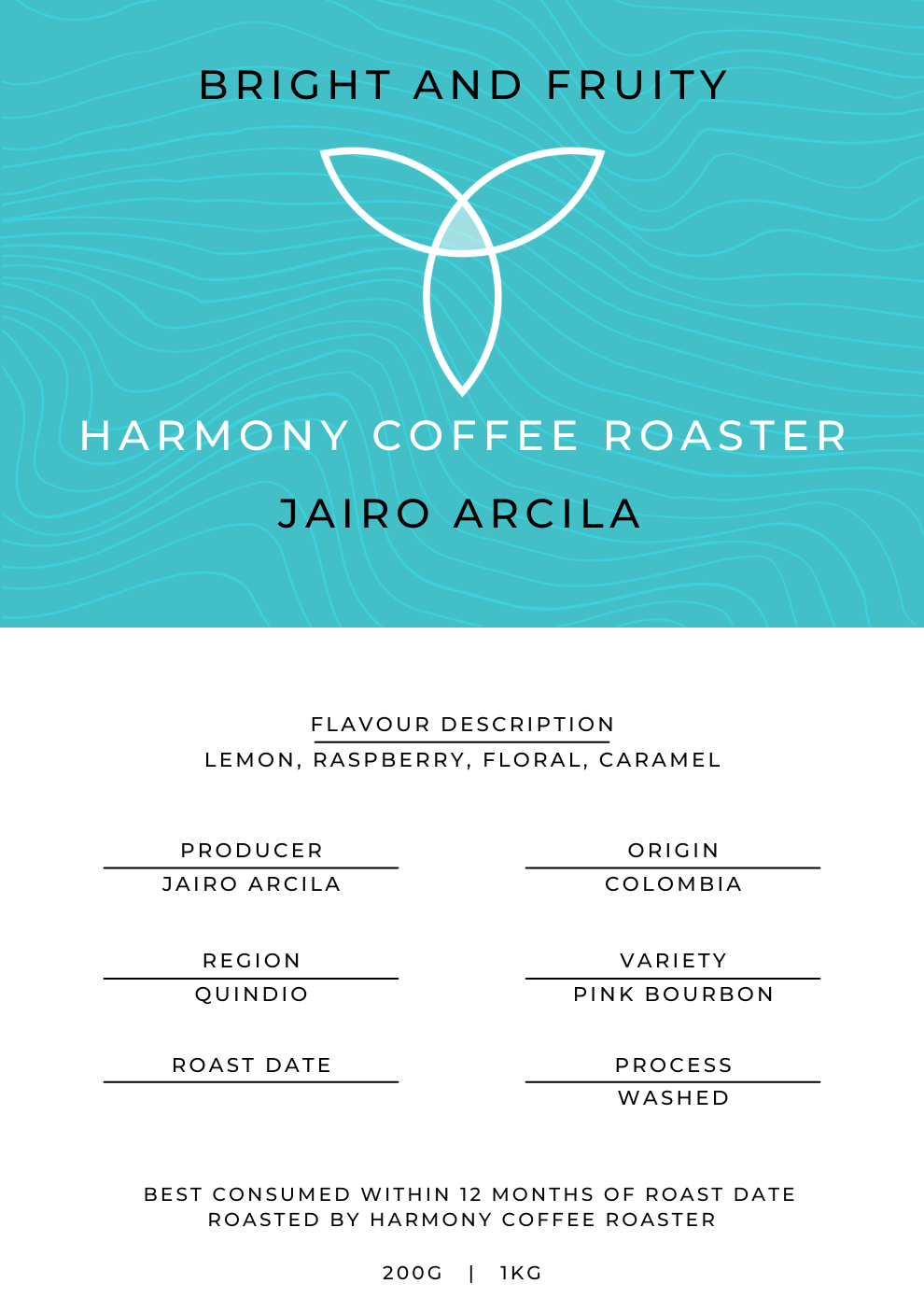 Jairo Arcila Product Label

