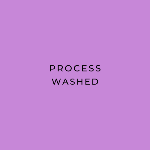 Purple background with 'PROCESS WASHED' text