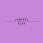 Purple background with 'VARIETY SL28' text