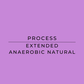 Text 'PROCESS EXTENDED ANAEROBIC NATURAL' on a purple background