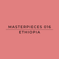 Masterpieces Ethiopia on a red background