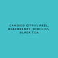 Migoti Bright & Fruity flavours: Candied citrus peel, blackberry, hibiscus, black tea