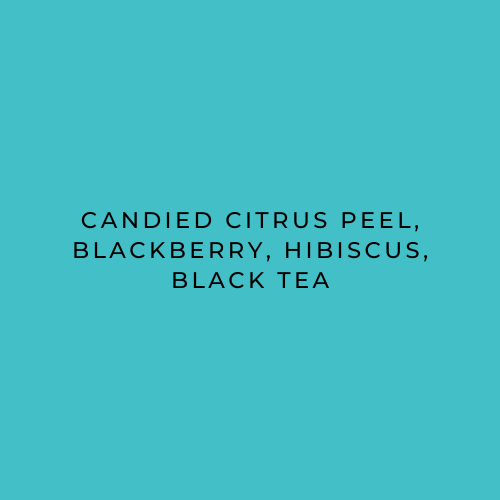 Migoti Bright & Fruity flavours: Candied citrus peel, blackberry, hibiscus, black tea