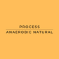 Text 'PROCESS ANAEROBIC NATURAL' on a yellow background