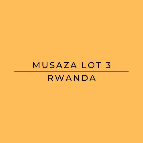 Text 'MUSAZA LOT 3 RWANDA' on a yellow background