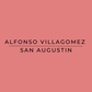 Alfonso Villagomez San Augustin text on a red background